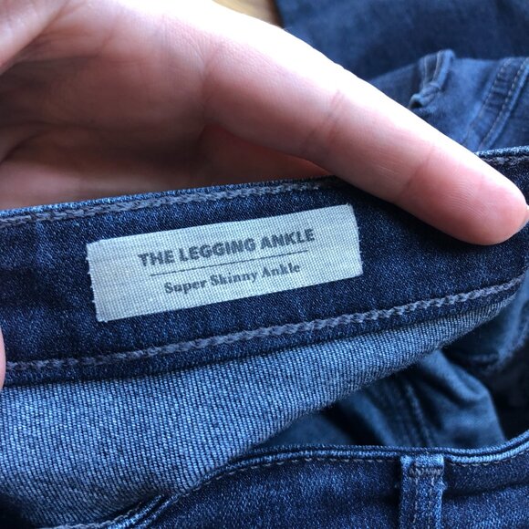 Adriano Goldschmied The Legging Ankle Jeans Dark Wash Size 29 Regular - Picture 6 of 10